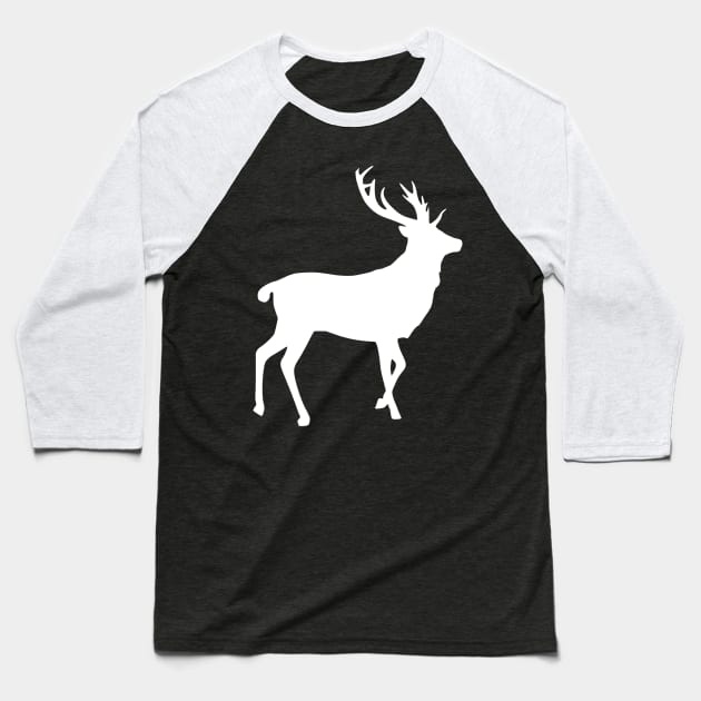 Reindeer Baseball T-Shirt by WordFandom